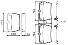 Тормозные колодки дисковые BOSCH 0 986 494 350