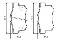 Тормозные колодки дисковые BOSCH 0 986 494 358