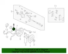 подшипник ступицы передней Maz B45533047B MAZDA