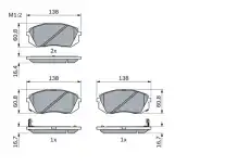 Тормозные колодки дисковые BOSCH 0 986 494 422