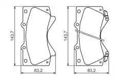 Тормозные колодки дисковые BOSCH 0 986 494 449