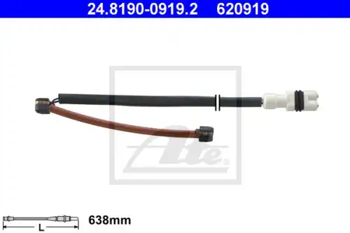 Датчик тормозных колодок ATE 24.8190-0919.2