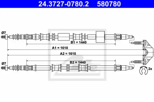 Автозапчасть 24.3727-0780.2 ATE