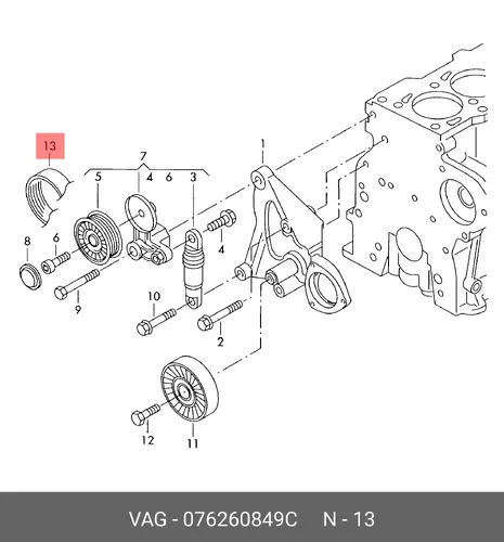 VAG 076 260 849 C