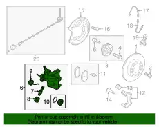 Суппорт тормозной VAG 8J0615423