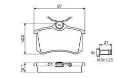 Тормозные колодки дисковые BOSCH 0 986 494 399