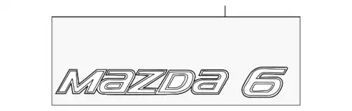GDDC51721A Эмблема MAZDA