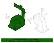 HORN,HIGH TONE K1236678YB MAZDA