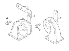 HORN,HIGH TONE K1236678YB MAZDA