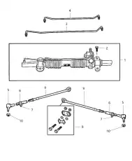 Рулевой наконечник DODGE 5086282AA