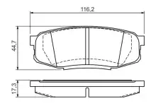 Тормозные колодки дисковые BOSCH 0 986 494 380