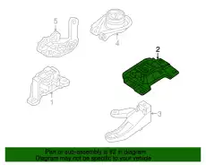 Опора двигателя BP4N39070C MAZDA