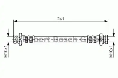 шланг тормозной задн. Mits 1 987 476 738 BOSCH