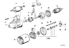 Ремонтный комплект стартера ! \BMW 3' E30, E36, 5' E28, E34, 6' E24, 7' E32 12 41 1 721 297