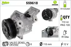Компрессор кондиционера 559618 VALEO