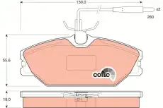 Тормозные колодки дисковые TRW GDB1030