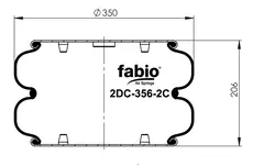2DC-356-2C Пневморессора FABIO (1307058)