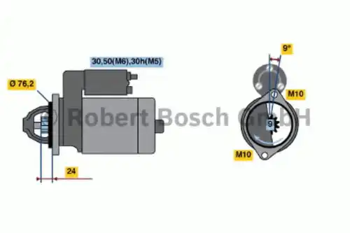 Стартер BOSCH 0 001 109 057