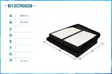 Фильтр воздушный CWORKS B13CR0028