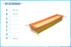 Фильтр воздушный CWORKS B13CR0005