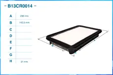 Фильтр воздушный CWORKS B13CR0014