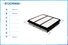 Фильтр воздушный CWORKS B13CR0050
