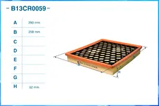 Фильтр воздушный CWORKS B13CR0059