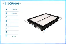 Фильтр воздушный CWORKS B13CR0093