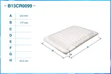 Фильтр воздушный CWORKS B13CR0099