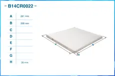 Салонный фильтр CWORKS B14CR0022