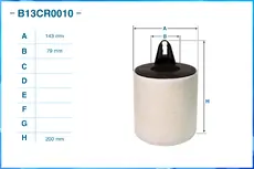 Фильтр воздушный CWORKS B13CR0010