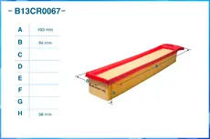 Фильтр воздушный CWORKS B13CR0067