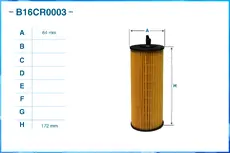 Фильтр масляный CWORKS B16CR0003