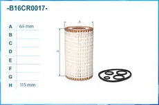 Фильтр масляный CWORKS B16CR0017