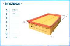 Фильтр воздушный CWORKS B13CR0022
