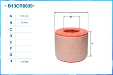 Фильтр воздушный CWORKS B13CR0039