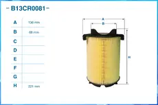 Фильтр воздушный CWORKS B13CR0081