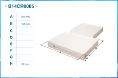 Салонный фильтр CWORKS B14CR0005