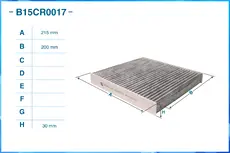 Салонный фильтр CWORKS B15CR0017
