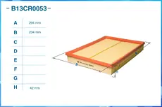 Фильтр воздушный CWORKS B13CR0053