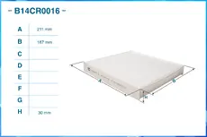 Салонный фильтр CWORKS B14CR0016