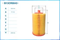 Фильтр воздушный CWORKS B13CR0043