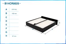 Салонный фильтр CWORKS B14CR0025