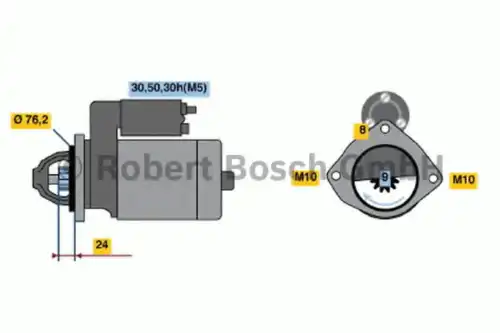 Стартер BOSCH 0 986 019 980