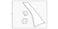BOARD DOOR, PANEL TRIM 72761TVAA02 HONDA