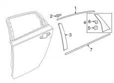 BOARD DOOR, PANEL TRIM 72761TVAA02 HONDA