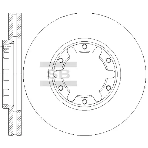 Тормозной диск SANGSIN SD4255