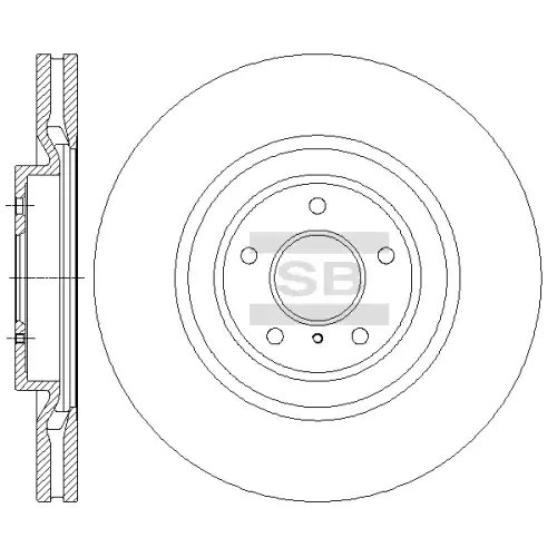 Тормозной диск SANGSIN SD4228
