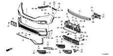 04711TLAA50ZZ Бампер передний HONDA