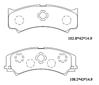 PAD KIT, DISC BRAKE KD3712 ASIMCO
